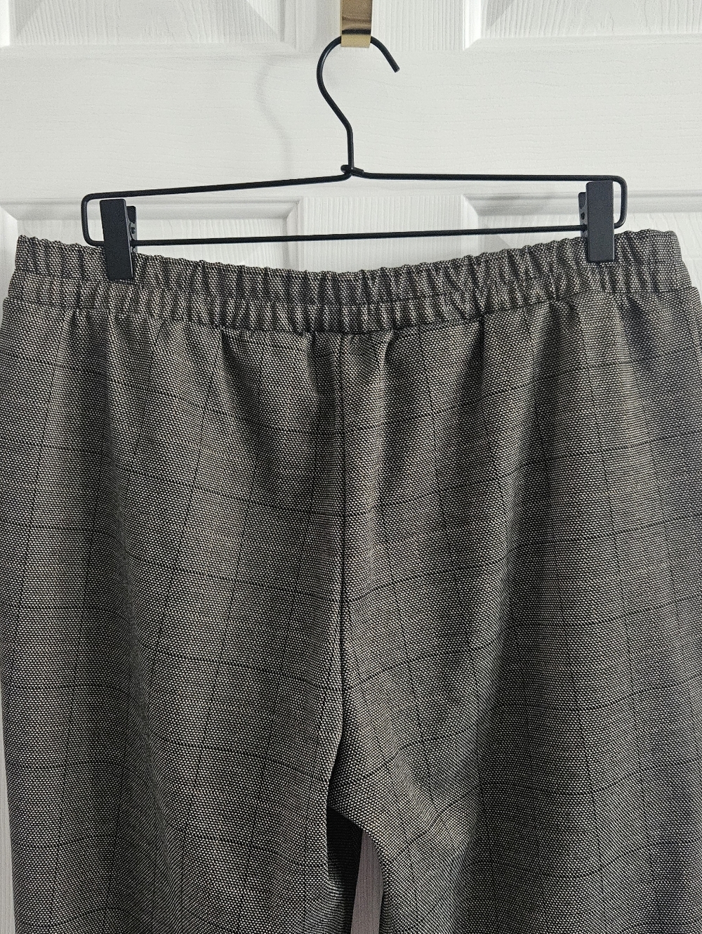 NWOT A New Day High Rise Brown Plaid Straight Leg Ankle Length Pull On Pants - Picture 7 of 10